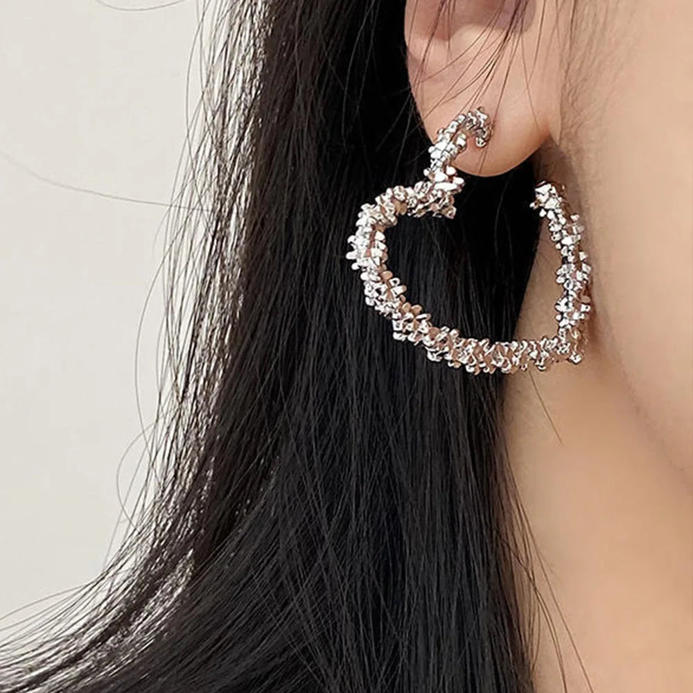925 Sterling Silver Earrings For Women Trendy Simple Retro Heart Earring Jewelry Prevent Allergy Party Accessories Your Shop Mania