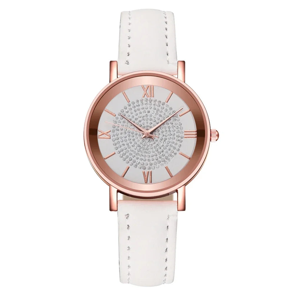 2025 New Women Watch Luxury Female Quartz Wristwatch Leather Belt Dial Casual Fashion Bracelet Ladies Girls Clock Gifts Your Shop Mania