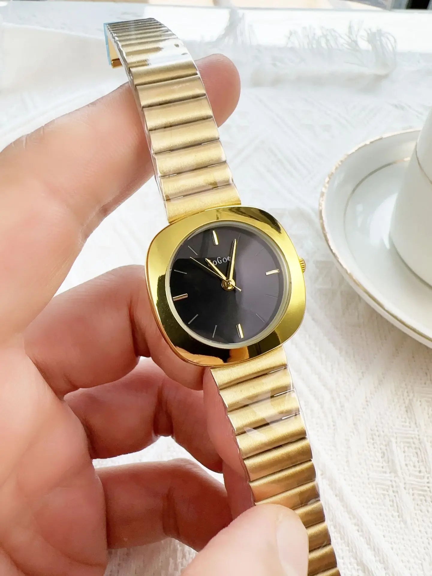 Luxury Brand Gold Watch for Women Fashion Simple Quartz Watches Adjustable Stainless Steel Strap Wristwatch Dropshipping Your Shop Mania