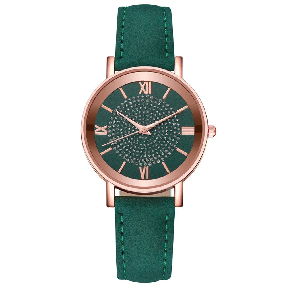 2025 New Women Watch Luxury Female Quartz Wristwatch Leather Belt Dial Casual Fashion Bracelet Ladies Girls Clock Gifts Your Shop Mania