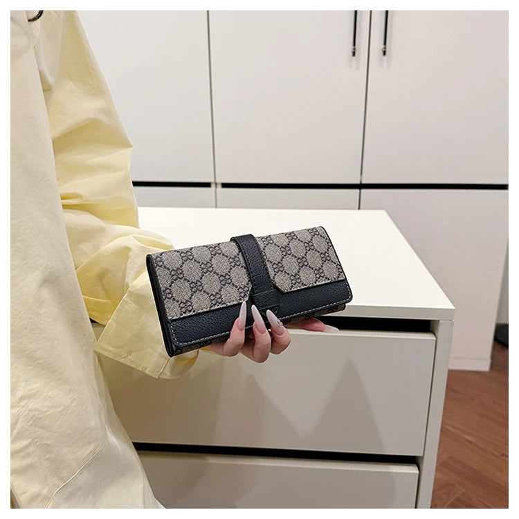 Faionable Cact Women's Wallet Large Capaci Thin Long Sle Handheld Leather Clutch Simple Design Spring 2025 New Arrival Your Shop Mania