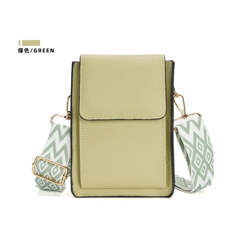 Multi-Card Slot Mobile Phone Bag Women's Niche Single Shoulder Thin Crossbody Bag Simple Multi-Functional Adjustable Shoulder Strap Large Capacity Your Shop Mania