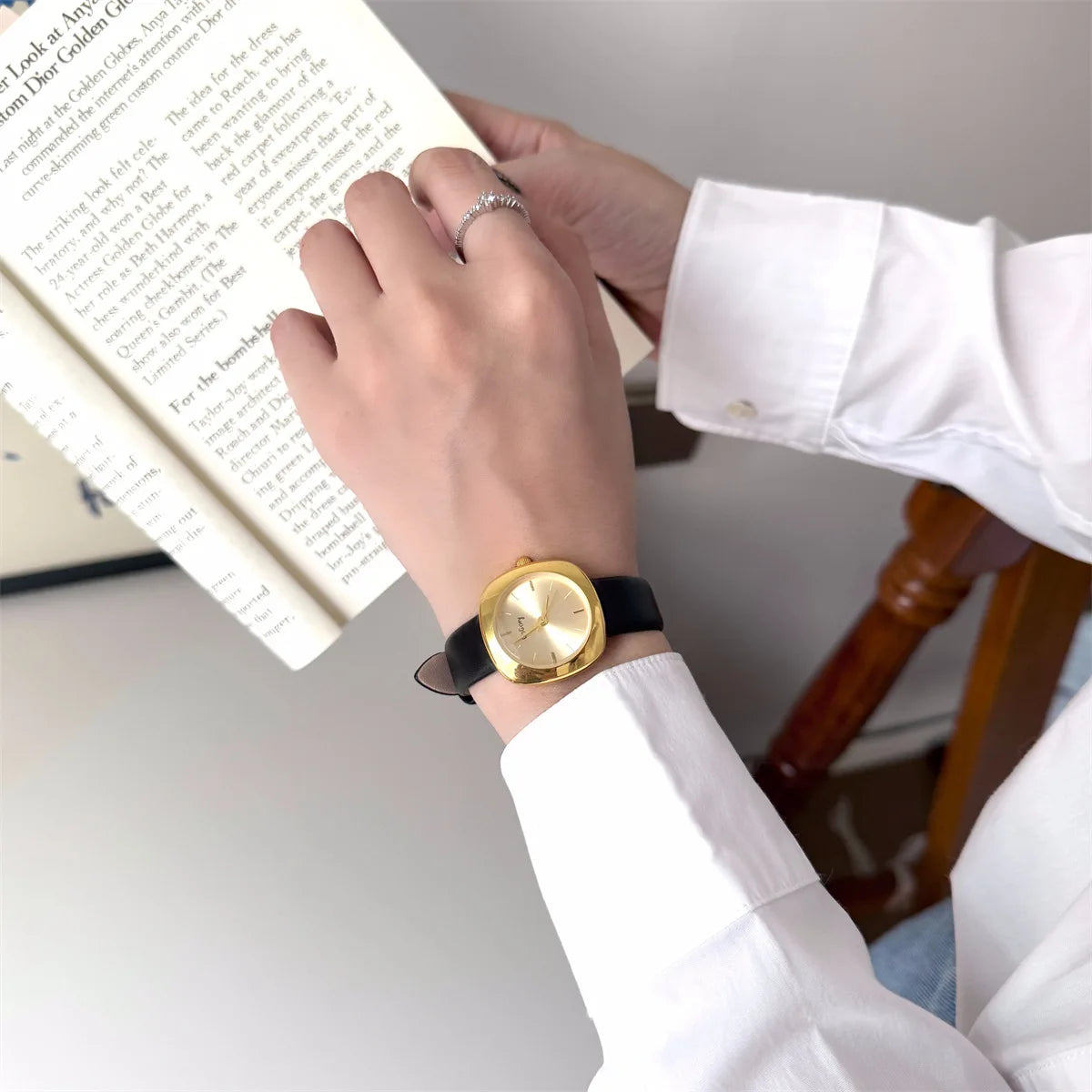 Luxury Brand Gold Watch for Women Fashion Simple Quartz Watches Adjustable Stainless Steel Strap Wristwatch Dropshipping Your Shop Mania
