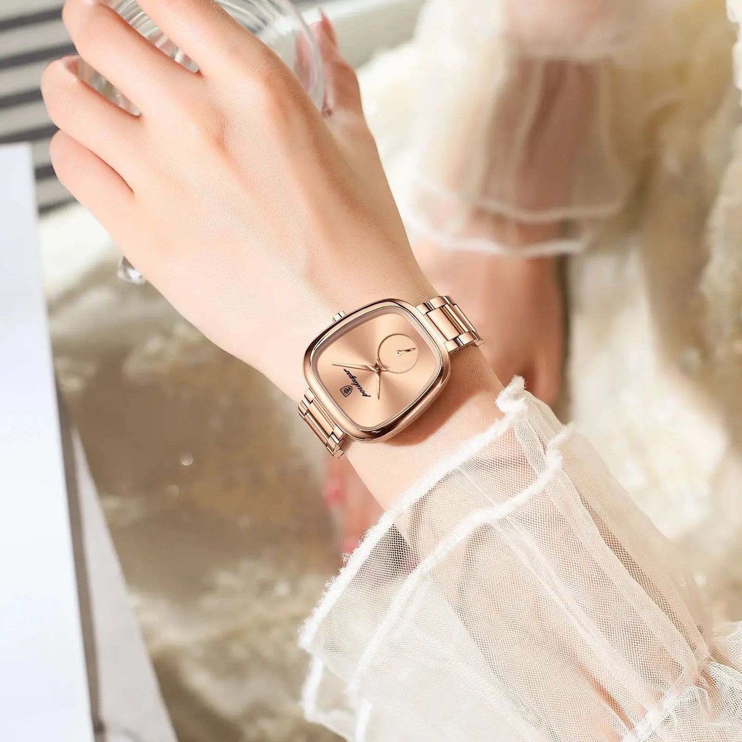 POEDAGAR Luxury Watch for Woman Waterproof Stainless Steel Quartz Ladies Watch High Quality Women's Watches Elegant Female Clock Your Shop Mania