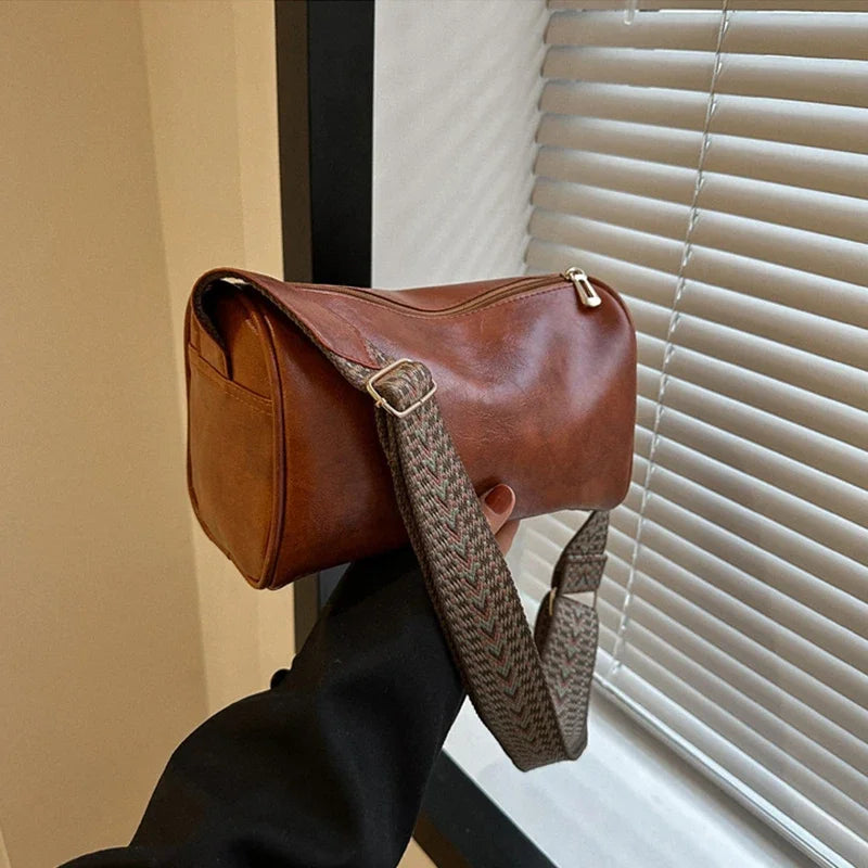 Vintage PU Leather Women Small Handbag and Purse Fashion Designer Crossbody Bag Female Casual Travel Pillow Shoulder Bag Your Shop Mania