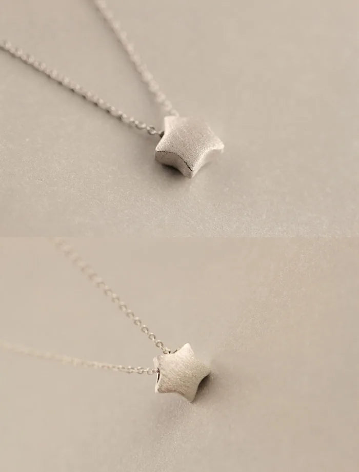 925 Sterling Silver star Necklaces & Pendants For Women Fashion Lady Festival Gift Sterling-silver-jewelry Your Shop Mania