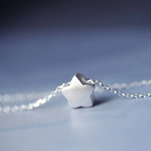 925 Sterling Silver star Necklaces & Pendants For Women Fashion Lady Festival Gift Sterling-silver-jewelry Your Shop Mania