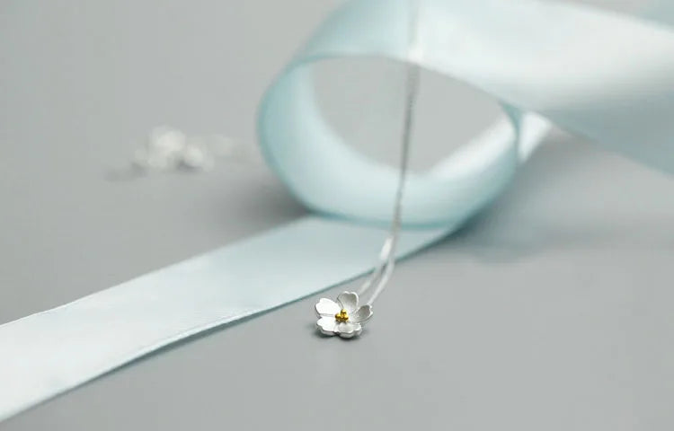 925 Sterling Silver cherry blossom Necklaces & Pendants For Women Your Shop Mania