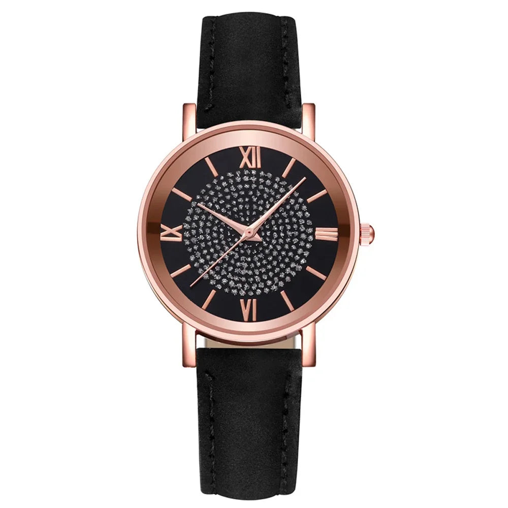 2025 New Women Watch Luxury Female Quartz Wristwatch Leather Belt Dial Casual Fashion Bracelet Ladies Girls Clock Gifts Your Shop Mania