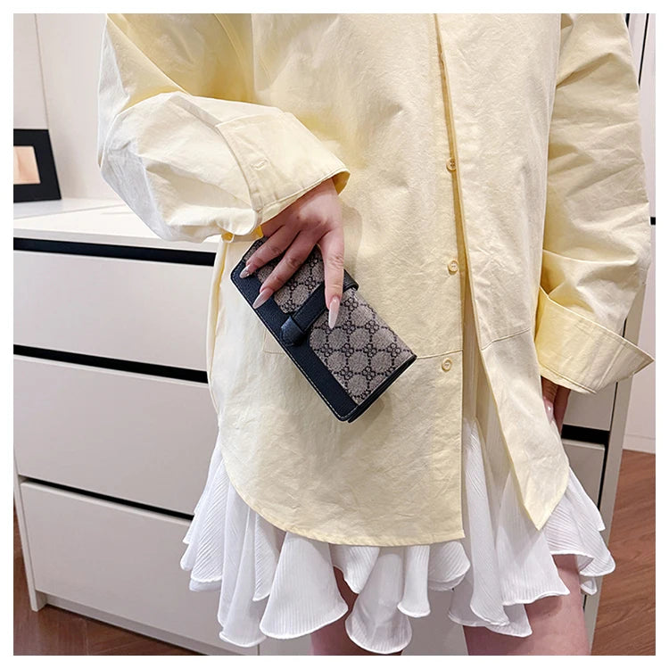 Faionable Cact Women's Wallet Large Capaci Thin Long Sle Handheld Leather Clutch Simple Design Spring 2025 New Arrival Your Shop Mania
