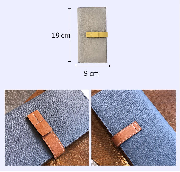 New Arrive 2025 Women's Genuine Leather Wallets Fashion Long Wallets Multifunction Purses Luxury Clutch Bags Card Holder B350 Your Shop Mania