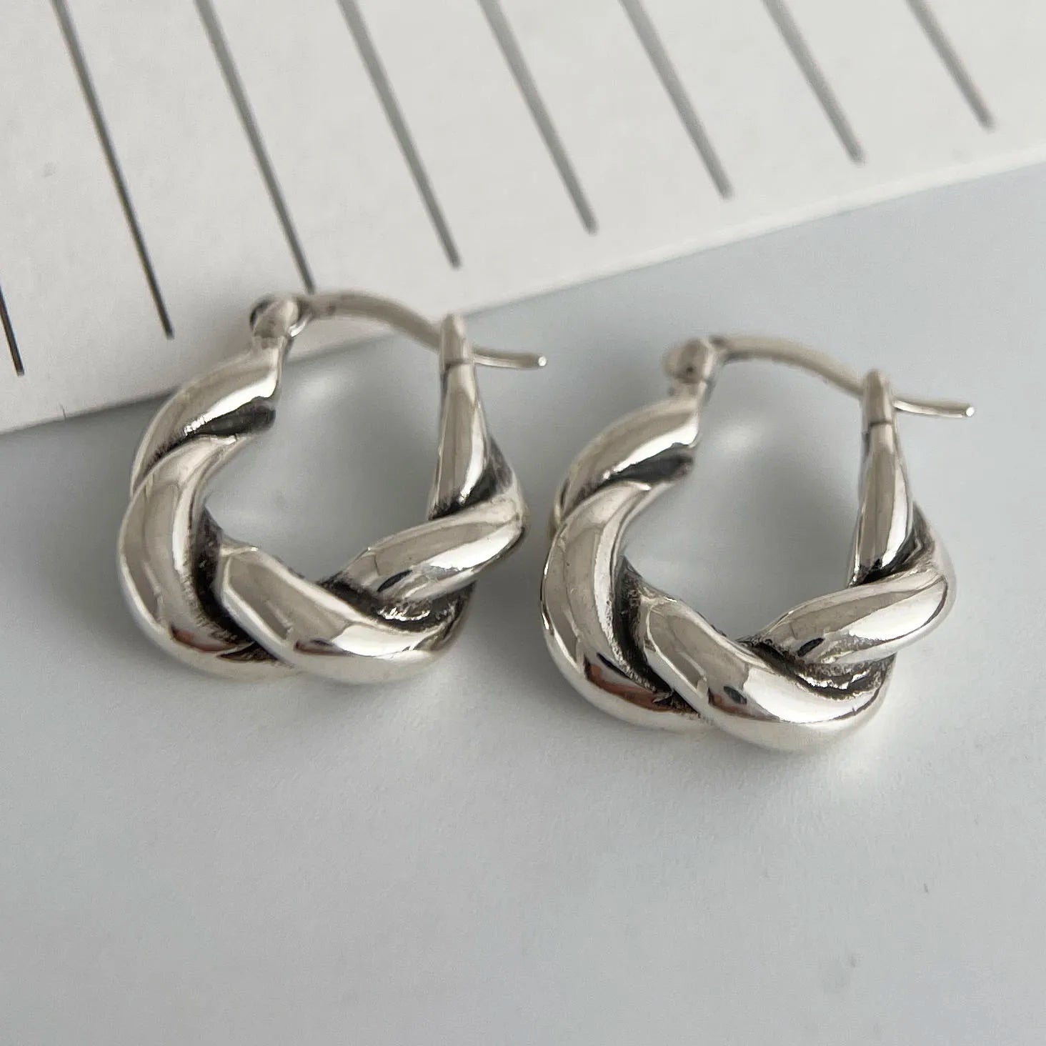 925 Sterling Silver Earrings For Women Trendy Vintage Twist Earring Jewelry Prevent Allergy Party Accessories Gift Your Shop Mania