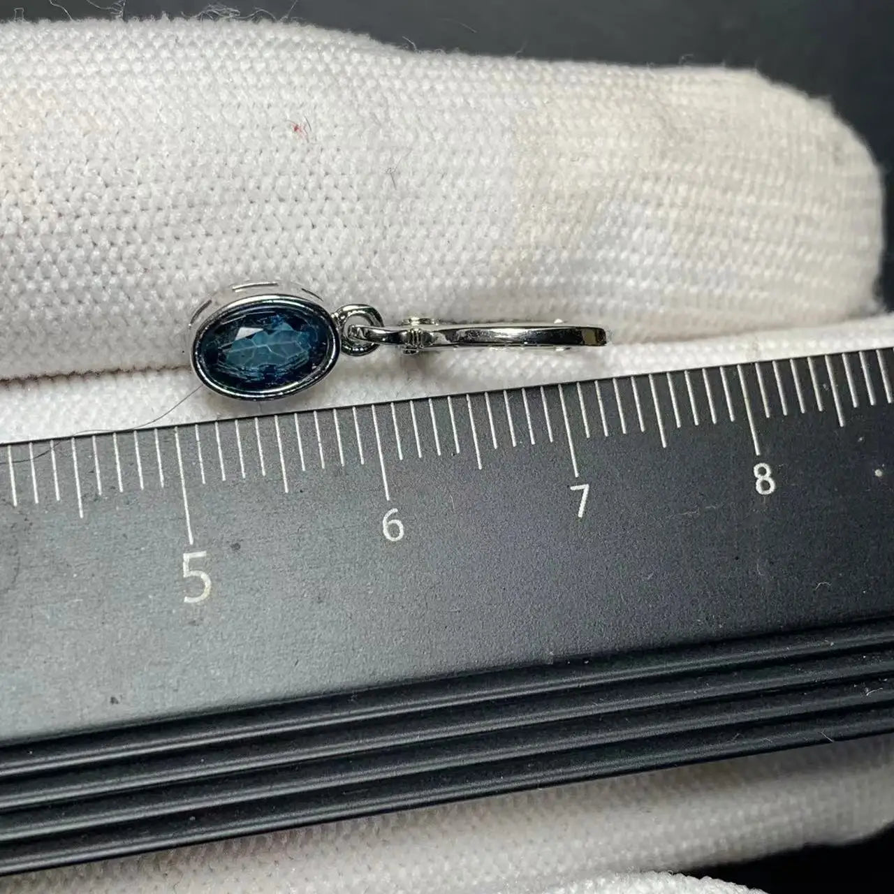Vintage Natural Blue Topaz Hoop Earrings Simple Classic Round Circle Gemstone Jewelry Handmade 14K GOLD exclusive Your Shop Mania
