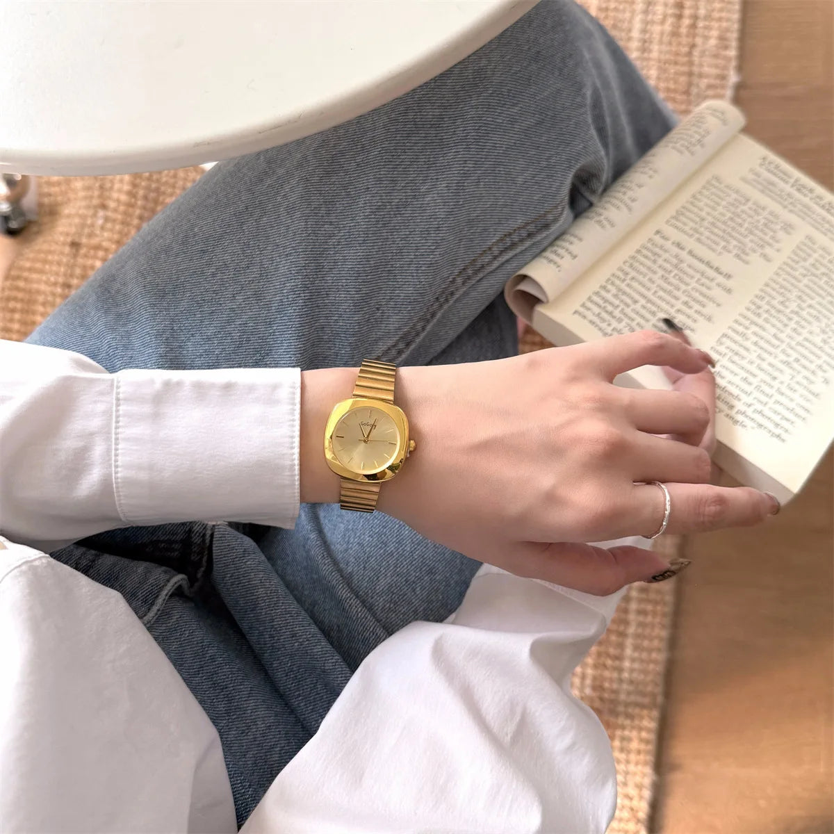 Luxury Brand Gold Watch for Women Fashion Simple Quartz Watches Adjustable Stainless Steel Strap Wristwatch Dropshipping Your Shop Mania
