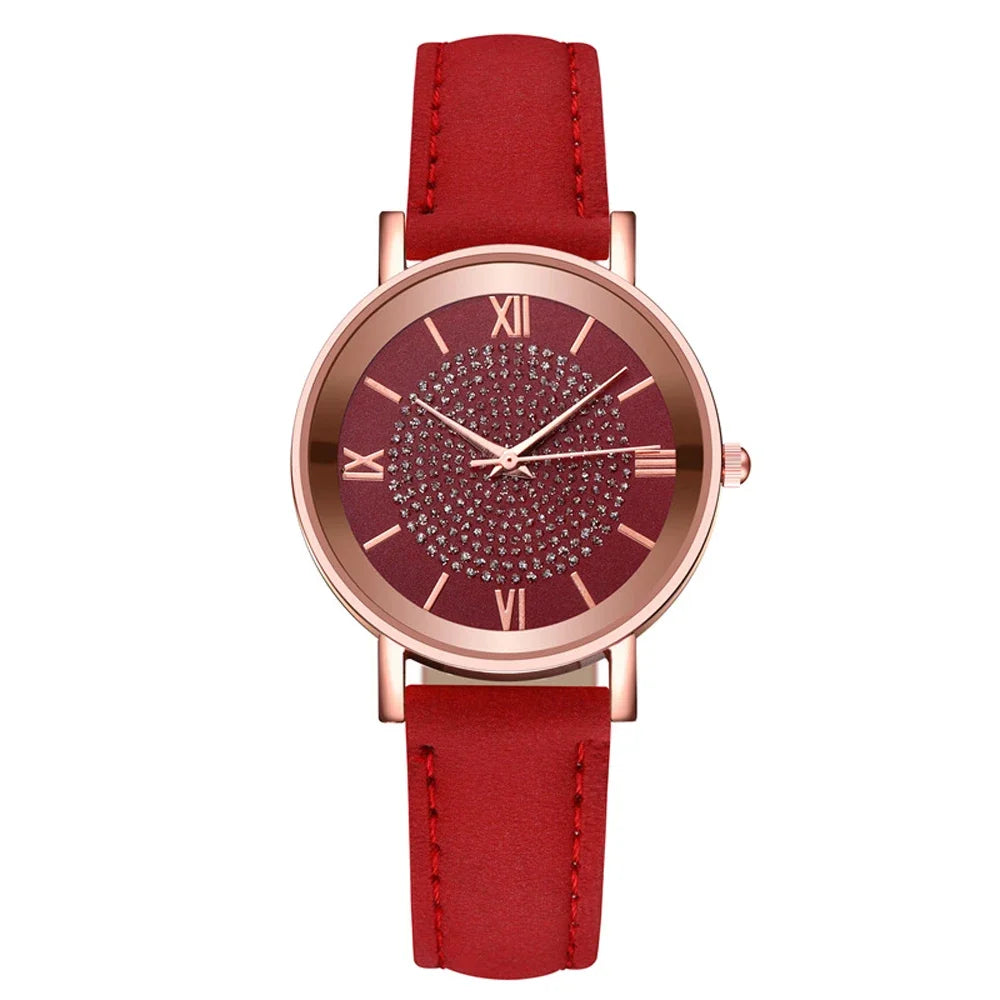 2025 New Women Watch Luxury Female Quartz Wristwatch Leather Belt Dial Casual Fashion Bracelet Ladies Girls Clock Gifts Your Shop Mania