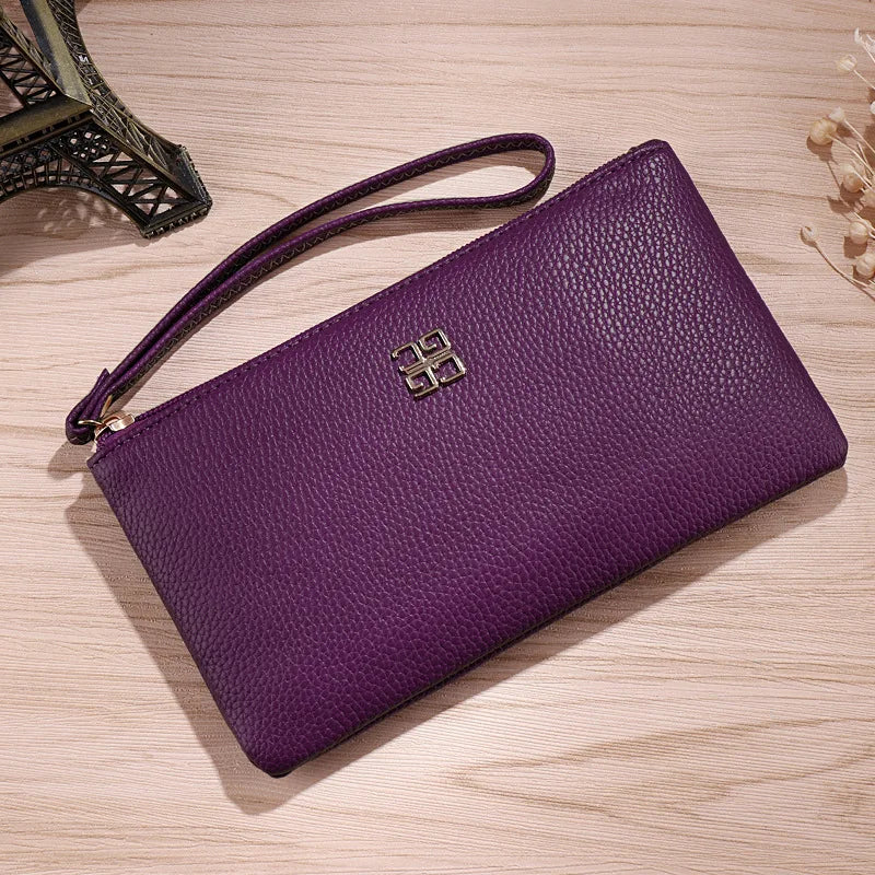 2025 Euro American Style 5.5in Phone Wallet - Zipper Clutch Purse Women's Fashion Card Holder Crossbody Bag Your Shop Mania