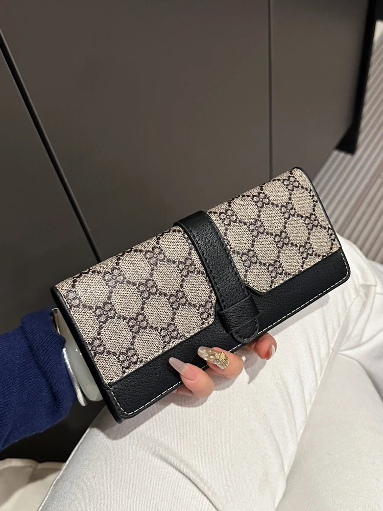 Faionable Cact Women's Wallet Large Capaci Thin Long Sle Handheld Leather Clutch Simple Design Spring 2025 New Arrival Your Shop Mania