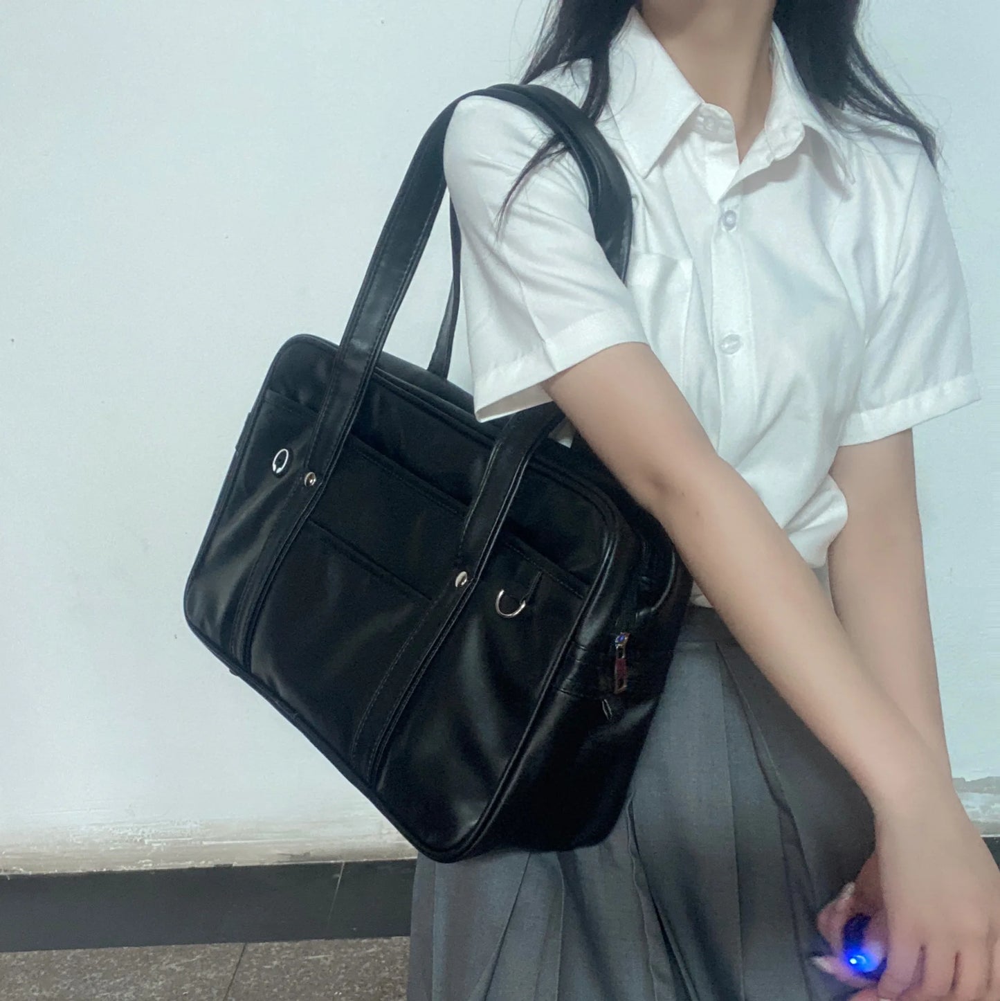 Two-dimensional  bag girl PU  COS wear-resistant waterproof one-shoulder Messenger handbag Your Shop Mania