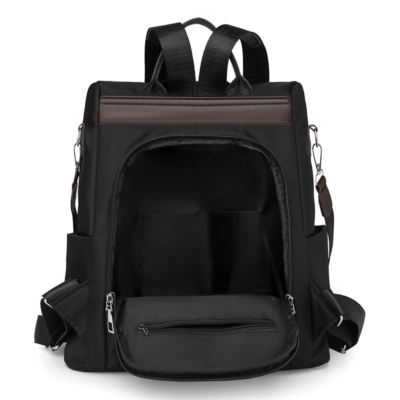 2025 New Fashion Women Anti-Theft Nylon Backpack Large Capacity Lightweight Travel Handbag Casual Shoulder Bag for Work College Your Shop Mania