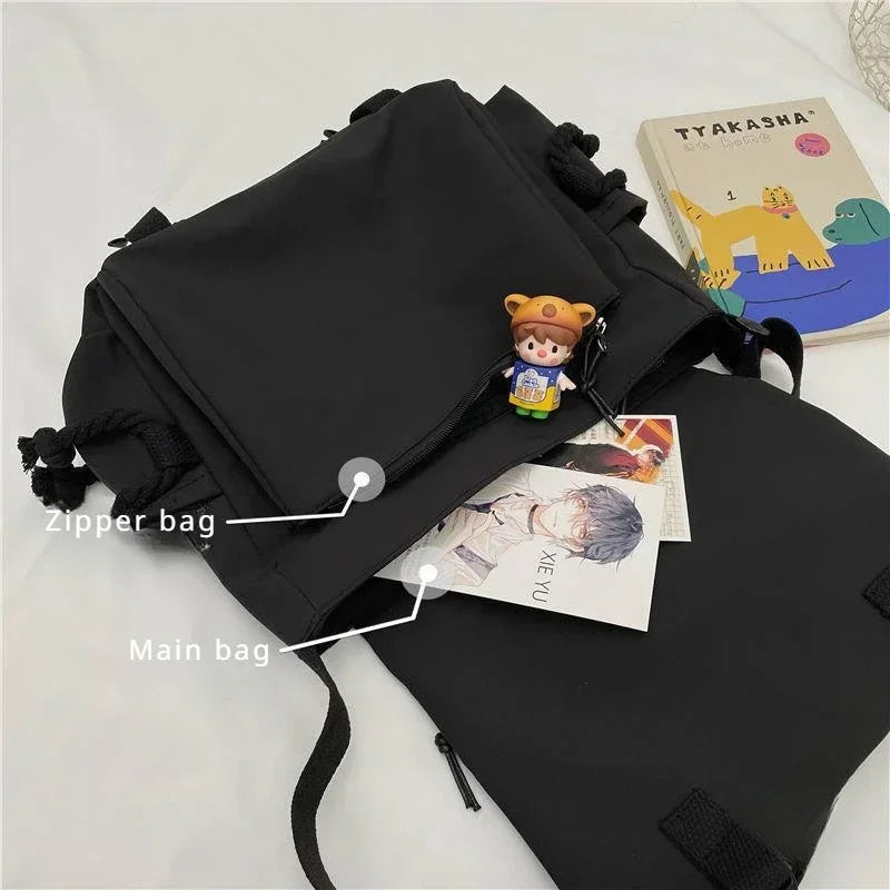 Shoulder Bag Large Capacity Crossbody Bag Retro Workwear Postman Bags for Women Nylon Handbags Your Shop Mania
