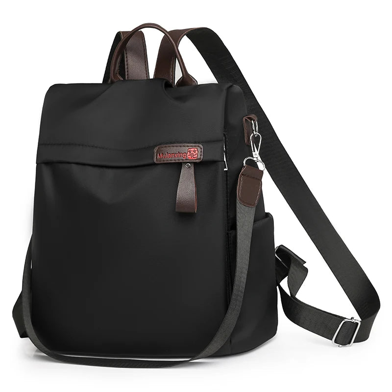 2025 New Fashion Women Anti-Theft Nylon Backpack Large Capacity Lightweight Travel Handbag Casual Shoulder Bag for Work College Your Shop Mania