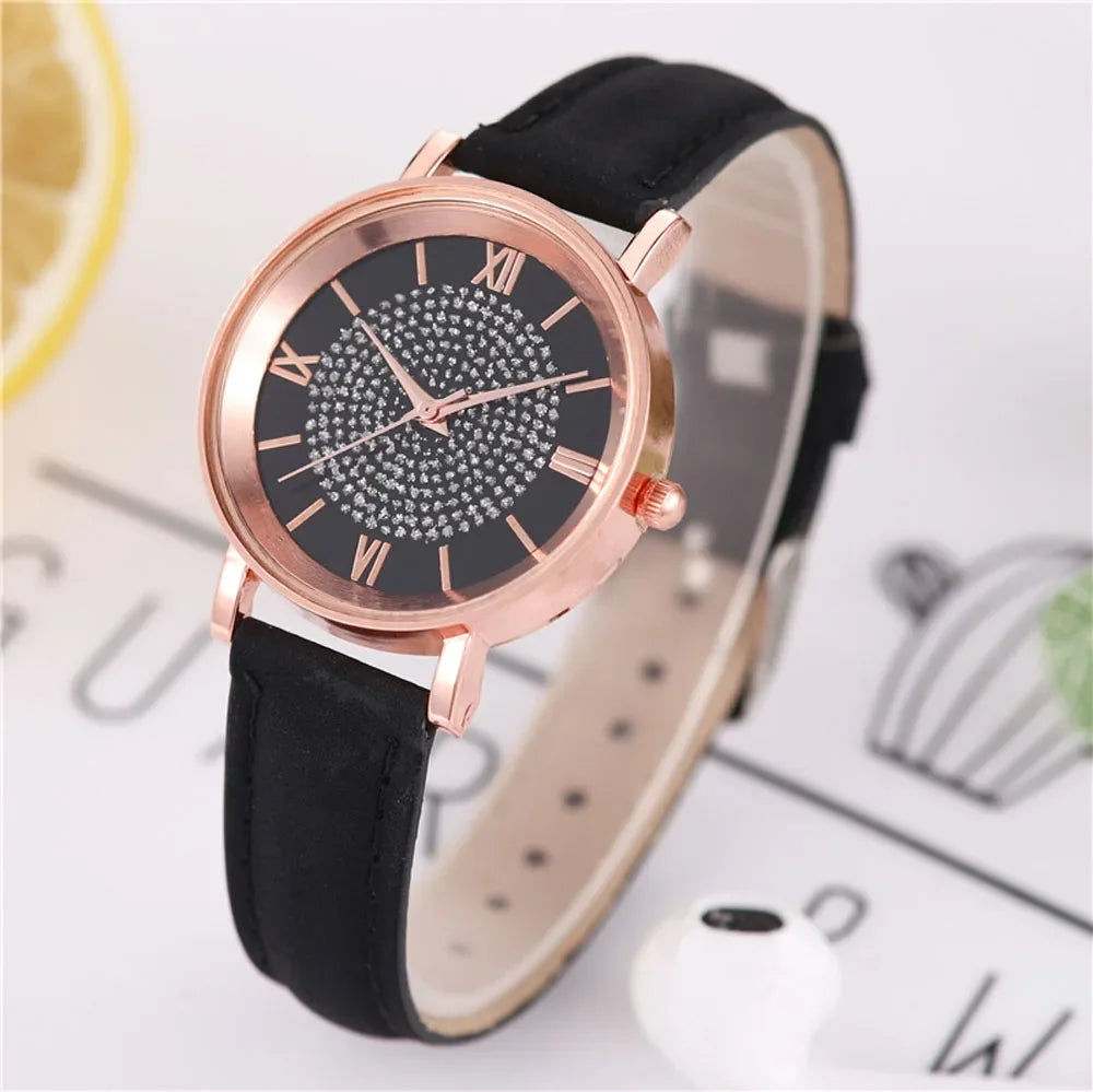 2025 New Women Watch Luxury Female Quartz Wristwatch Leather Belt Dial Casual Fashion Bracelet Ladies Girls Clock Gifts Your Shop Mania