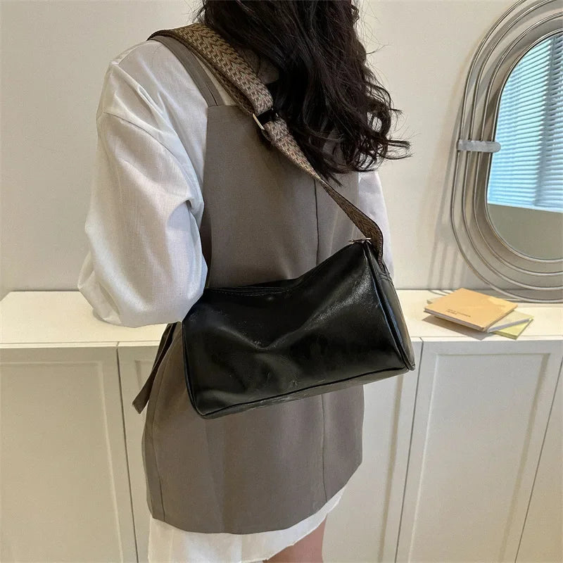 Vintage PU Leather  Women Small Handbag and Purse Fashion Designer Crossbody Bag Female Casual Travel Pillow Shoulder Bag Your Shop Mania