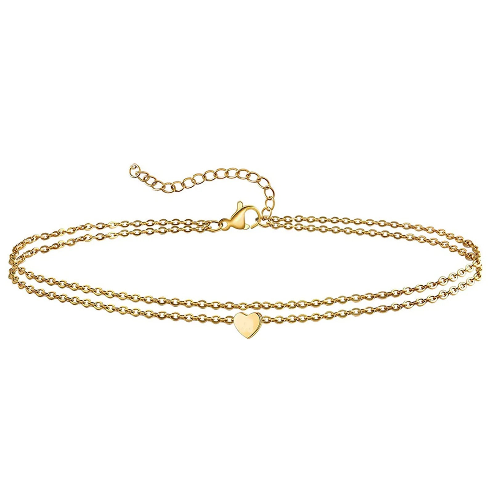 304 Stainless Steel Stylish Link Cable Chain Multilayer Layered Anklet Sandals Barefoot Beach Leg Bracelet 25cm(9 7/8") long Your Shop Mania