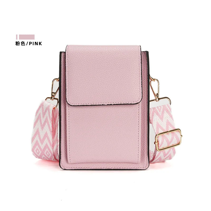 Multi-Card Slot Mobile Phone Bag Women's Niche Single Shoulder Thin Crossbody Bag Simple Multi-Functional Adjustable Shoulder Strap Large Capacity Your Shop Mania