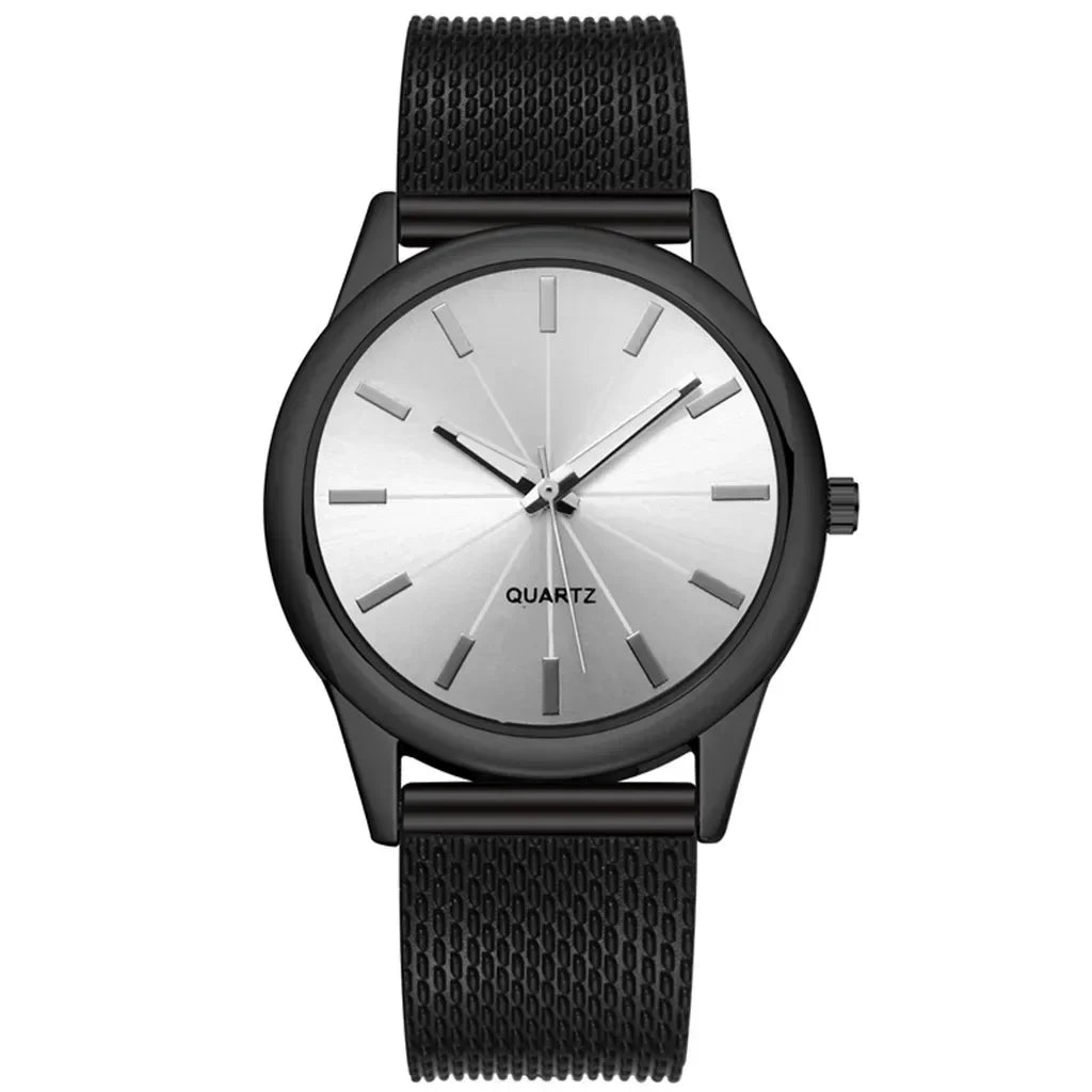 Fashion Sliver Women's Watches Luxury Metal Analog Quartz Wristwatch Mesh Belt Simple Elegant Ladies Watch Clock Reloj De Mujer Your Shop Mania