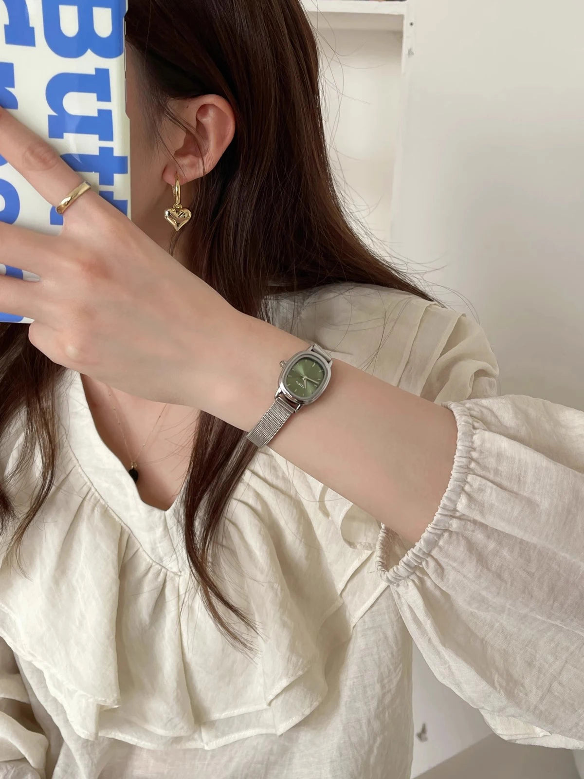 New Elliptic Watch Women Retro Fashion Ladies Quartz Wrist Watch Student Simplified Net Belt Watch Relojes Para Mujer Montre Your Shop Mania
