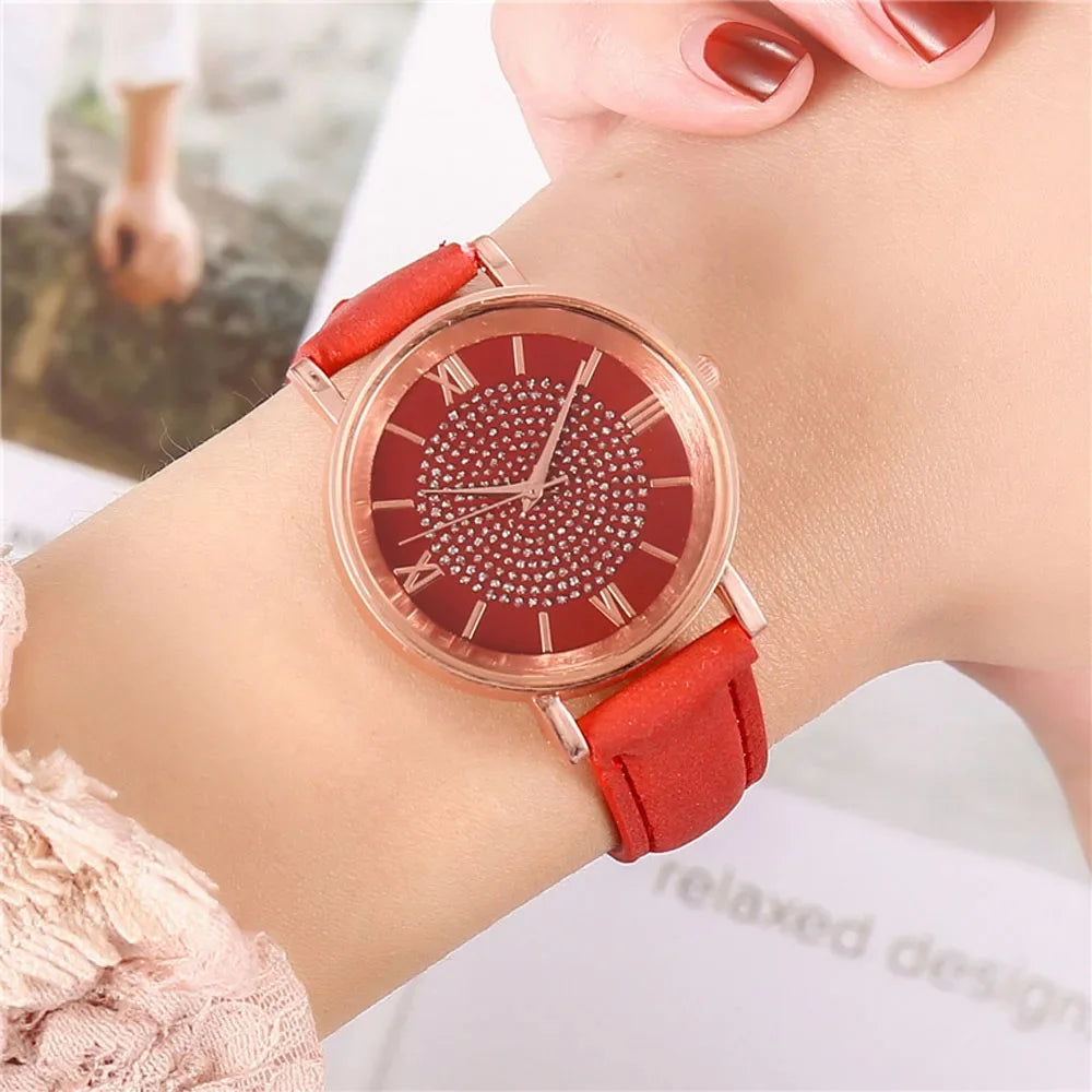 2025 New Women Watch Luxury Female Quartz Wristwatch Leather Belt Dial Casual Fashion Bracelet Ladies Girls Clock Gifts Your Shop Mania
