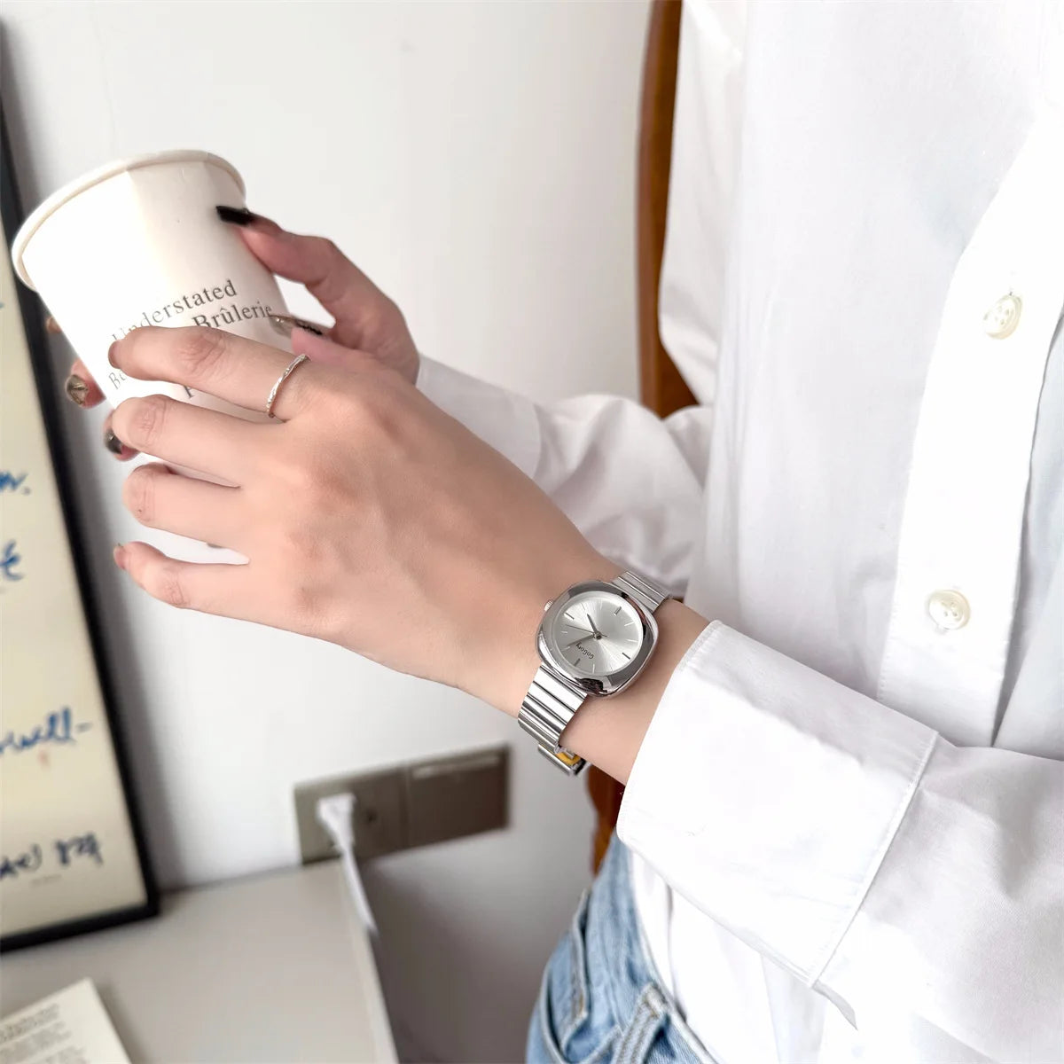 Luxury Brand Gold Watch for Women Fashion Simple Quartz Watches Adjustable Stainless Steel Strap Wristwatch Dropshipping Your Shop Mania