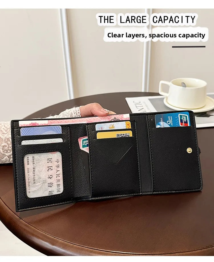 Faionable Cact Women's Wallet Large Capaci Thin Long Sle Handheld Leather Clutch Simple Design Spring 2025 New Arrival Your Shop Mania