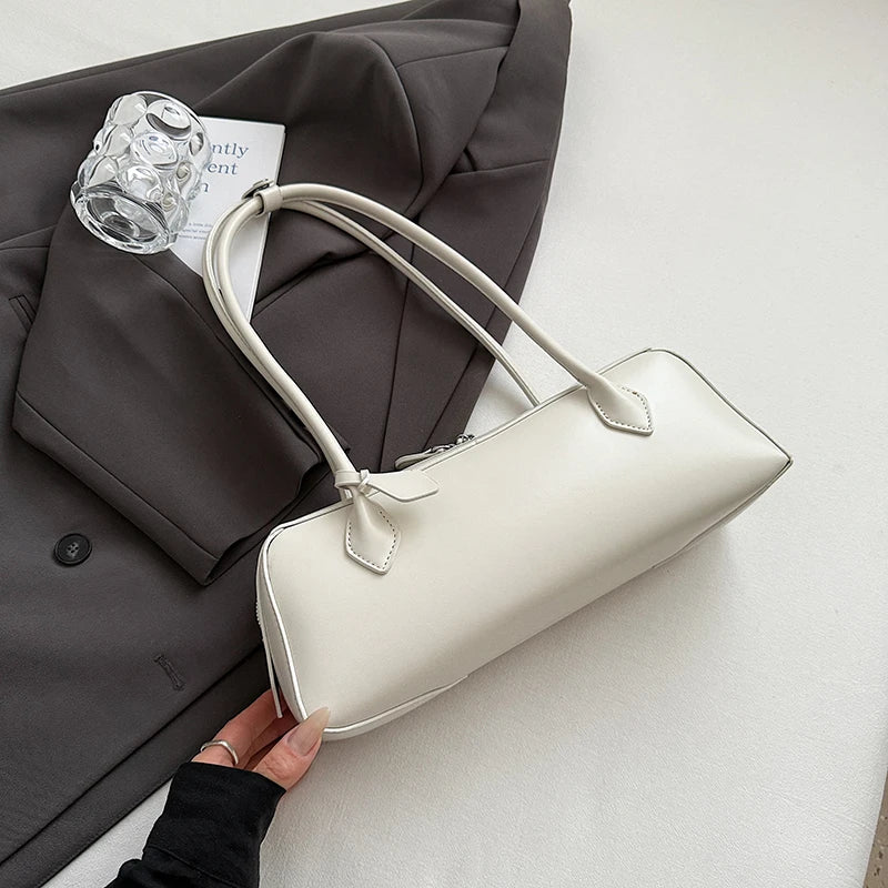 Coffee Underarm Handbag And Purse Quality Pu Leather Shoulder Bag Women Brand Boston Bag Large Capacity Travel Tote Sac A Main Your Shop Mania