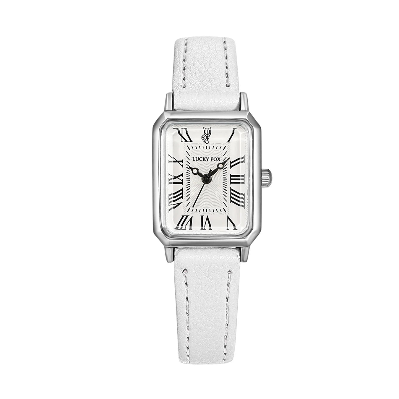 Fashion Rectangle Quartz Wrist Watch for Women Luxury Brand Roman Dial Leather Strap  Ladies Watches Clock Your Shop Mania