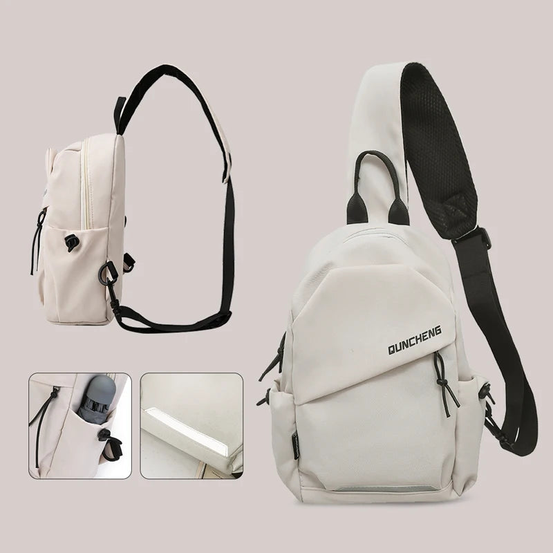 Crossbody Bag Men's Single Shoulder Small Backpack Chest Bag Women's Cycling Sports Mountain Climbing Boys Tablet Lightweight Mo Your Shop Mania