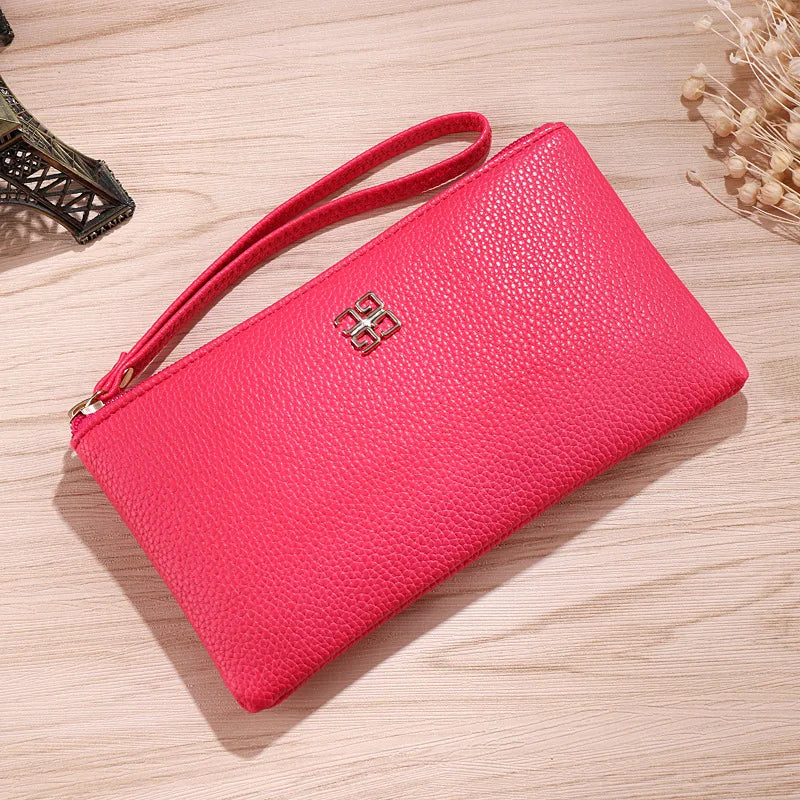 2025 Euro American Style 5.5in Phone Wallet - Zipper Clutch Purse Women's Fashion Card Holder Crossbody Bag Your Shop Mania