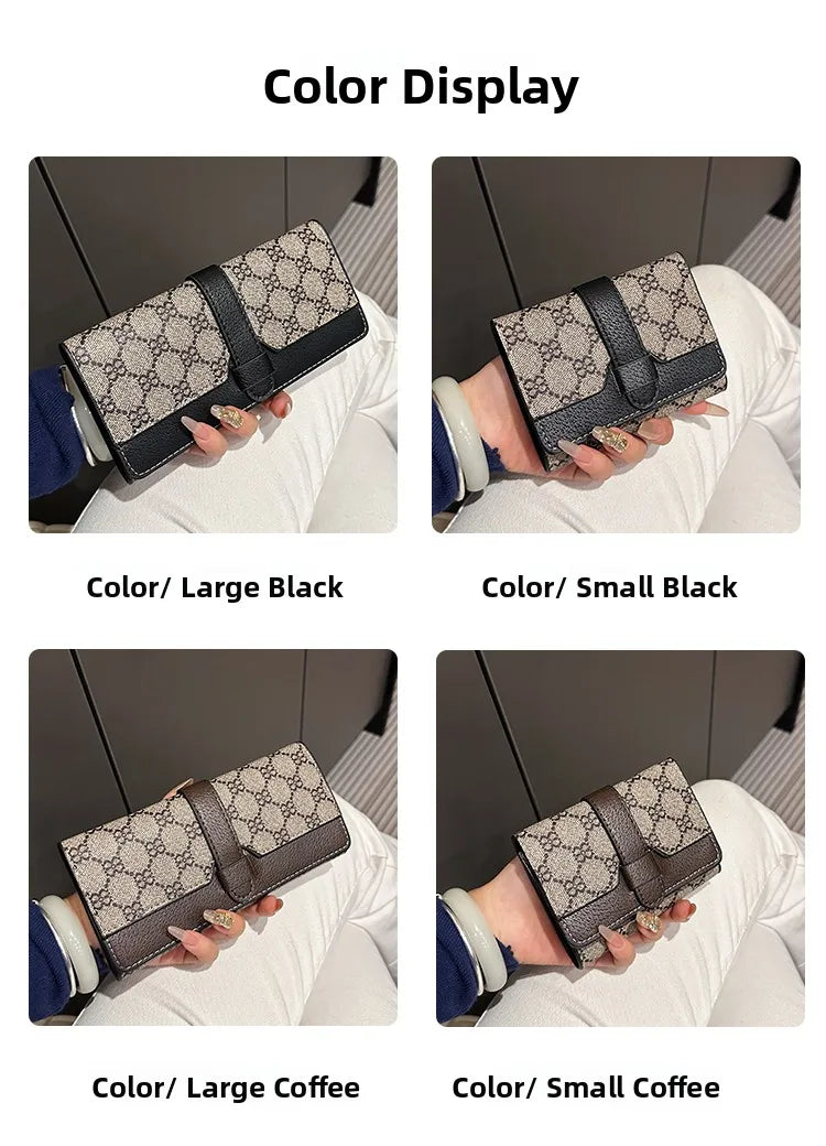 Faionable Cact Women's Wallet Large Capaci Thin Long Sle Handheld Leather Clutch Simple Design Spring 2025 New Arrival Your Shop Mania