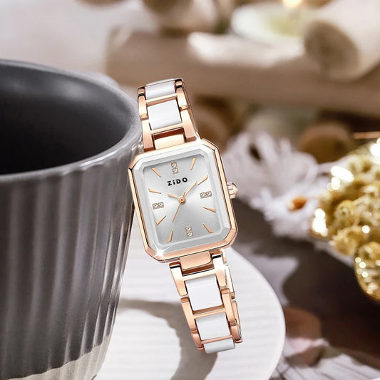 UTHAI Watch For Women Light Luxury Simple High Quality Stainless Steel Female Fashion diamond inlay Clock Watches Your Shop Mania