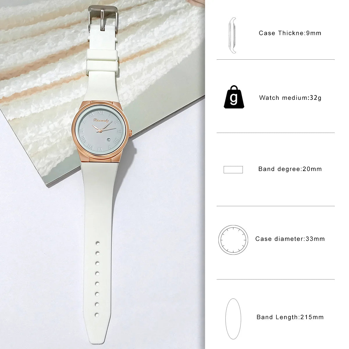 Fashion Watches Women Quartz Watch Sports Silicone Strap Ladies Wristwatches Calendar Clock Gift Relogios Feminino Montre Femmes Your Shop Mania