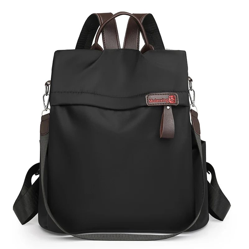 2025 New Fashion Women Anti-Theft Nylon Backpack Large Capacity Lightweight Travel Handbag Casual Shoulder Bag for Work College Your Shop Mania