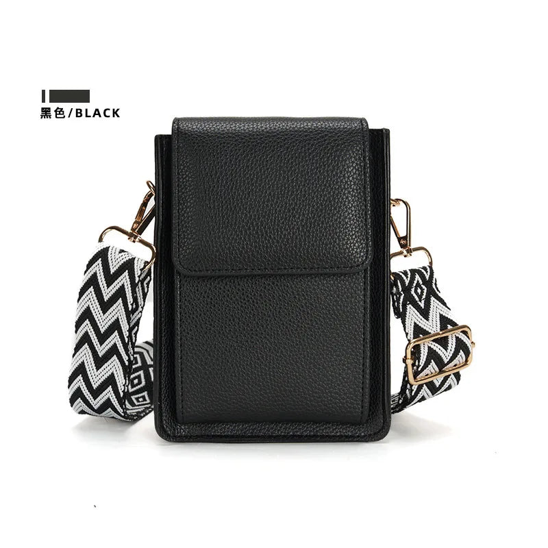 Multi-Card Slot Mobile Phone Bag Women's Niche Single Shoulder Thin Crossbody Bag Simple Multi-Functional Adjustable Shoulder Strap Large Capacity Your Shop Mania