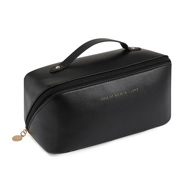 PU Fashion and Convenient Makeup Bag, Travel Storage Bag, Large Capacity Toilet Bag, Hand Boosting Beauty Pillow Makeup Bag Your Shop Mania