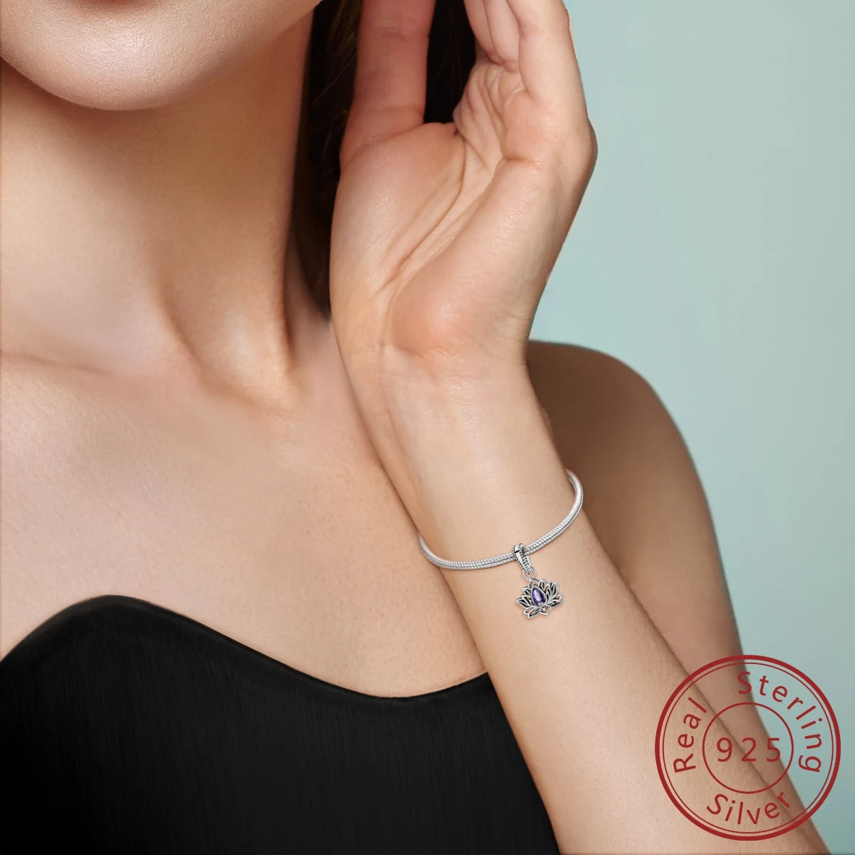 Lotus flower 925 Sterling Silver Originales Charm Pendant Fit Bracelet Charm DIY Woman Jewelry Your Shop Mania