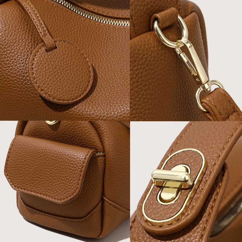 Women's Bags Fashion PU Leather Top Carrying Bag Handbags Multi Pocket Design Multifunctional Crossbody Tote Bag Shoulder Bag Your Shop Mania