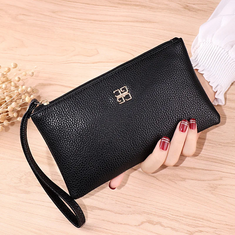 2025 Euro American Style 5.5in Phone Wallet - Zipper Clutch Purse Women's Fashion Card Holder Crossbody Bag Your Shop Mania