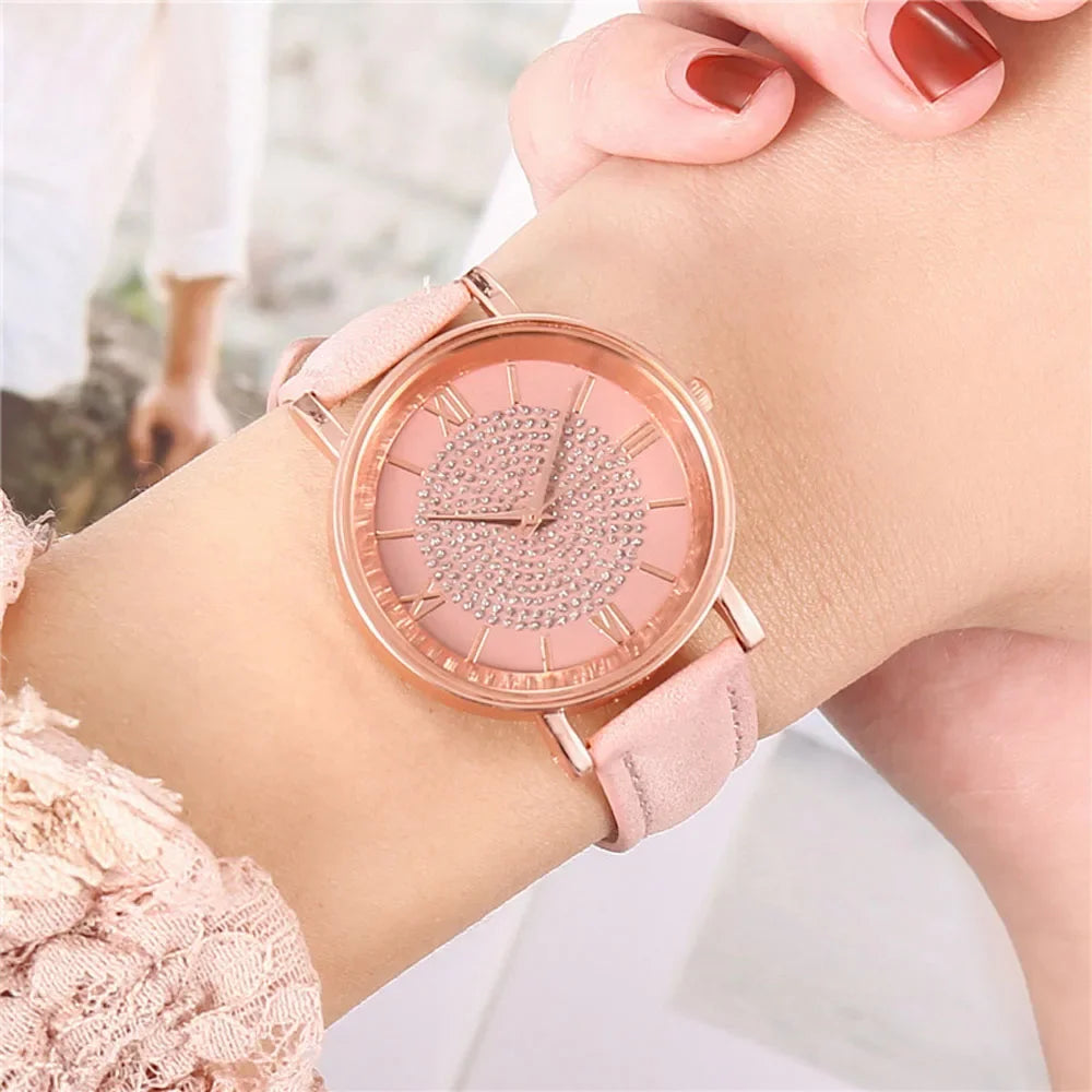 2025 New Women Watch Luxury Female Quartz Wristwatch Leather Belt Dial Casual Fashion Bracelet Ladies Girls Clock Gifts Your Shop Mania
