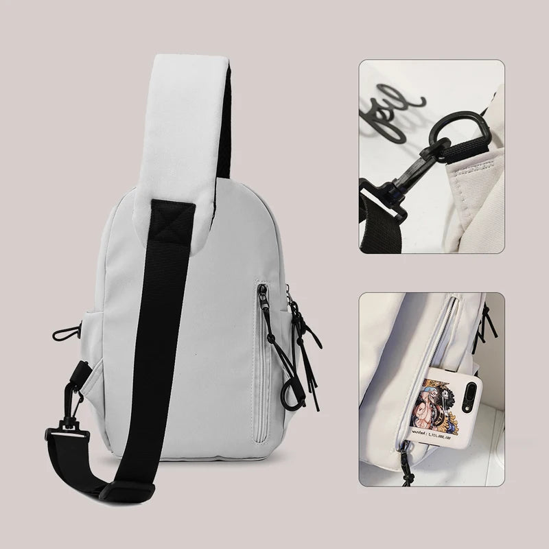 Crossbody Bag Men's Single Shoulder Small Backpack Chest Bag Women's Cycling Sports Mountain Climbing Boys Tablet Lightweight Mo Your Shop Mania