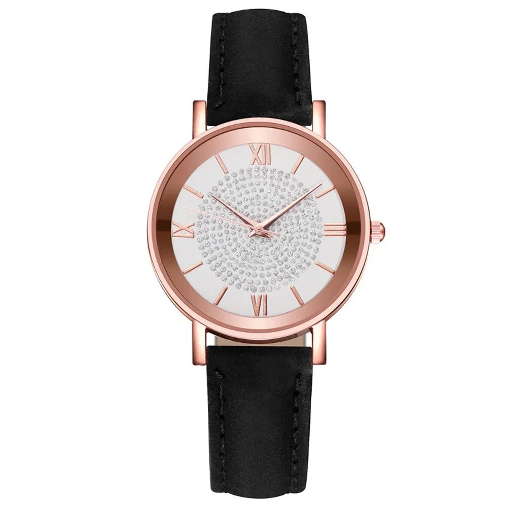 2025 New Women Watch Luxury Female Quartz Wristwatch Leather Belt Dial Casual Fashion Bracelet Ladies Girls Clock Gifts Your Shop Mania